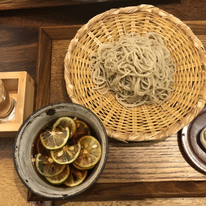 すだちつけそば(新町蕎麦切りてるてる)