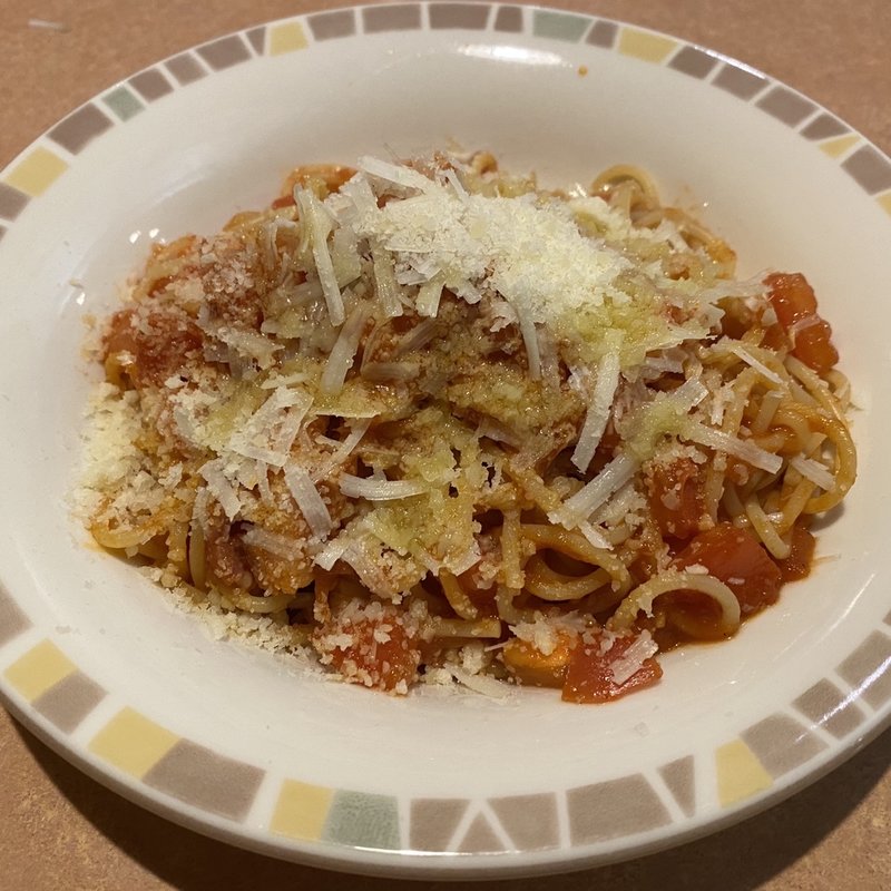 フレッシュトマトのスパゲッティ(サイゼリヤ 入間市役所前店)