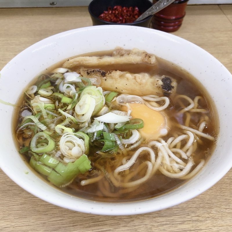 ちくわ天玉そば(一由そば )