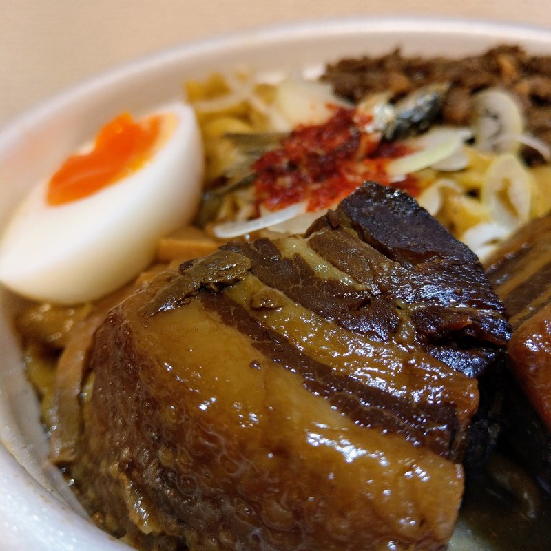 【角煮】煮干し油そば(ラーメン凪浅草店)