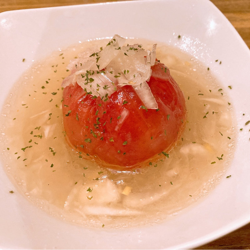 まるごとトマトの酢漬け(食酒処 桃)