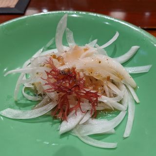 阿波尾鶏たたきカルパッチョ風(ホテル秘境の湯 )