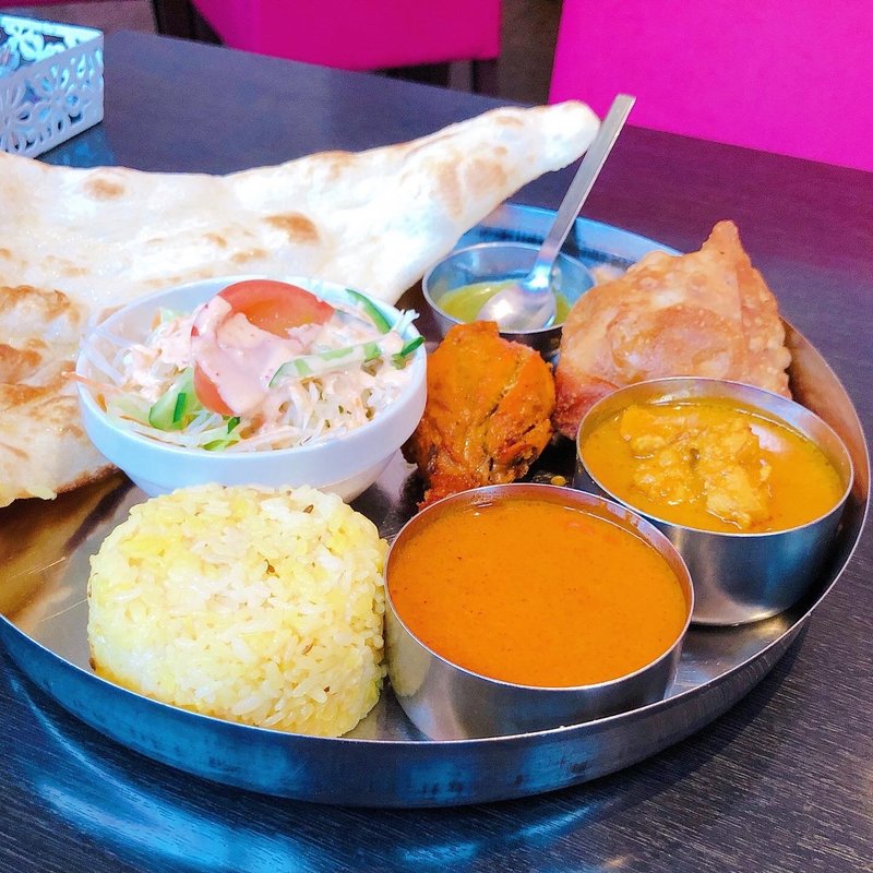 C LUNCH（チキン、シーフード）(タージマハール)