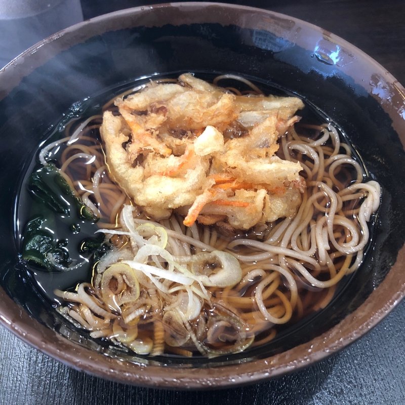 かき揚げ天そば、麺大盛(峠の蕎麦 )