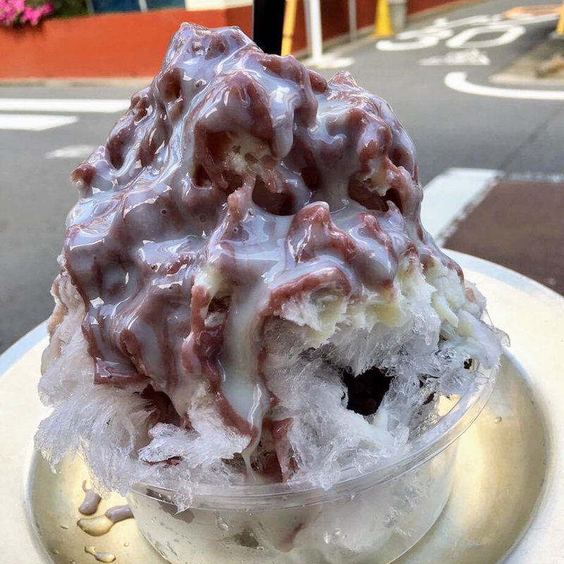 あずきミルクかき氷(目黒ひいらぎ 碑文谷公園通り店)