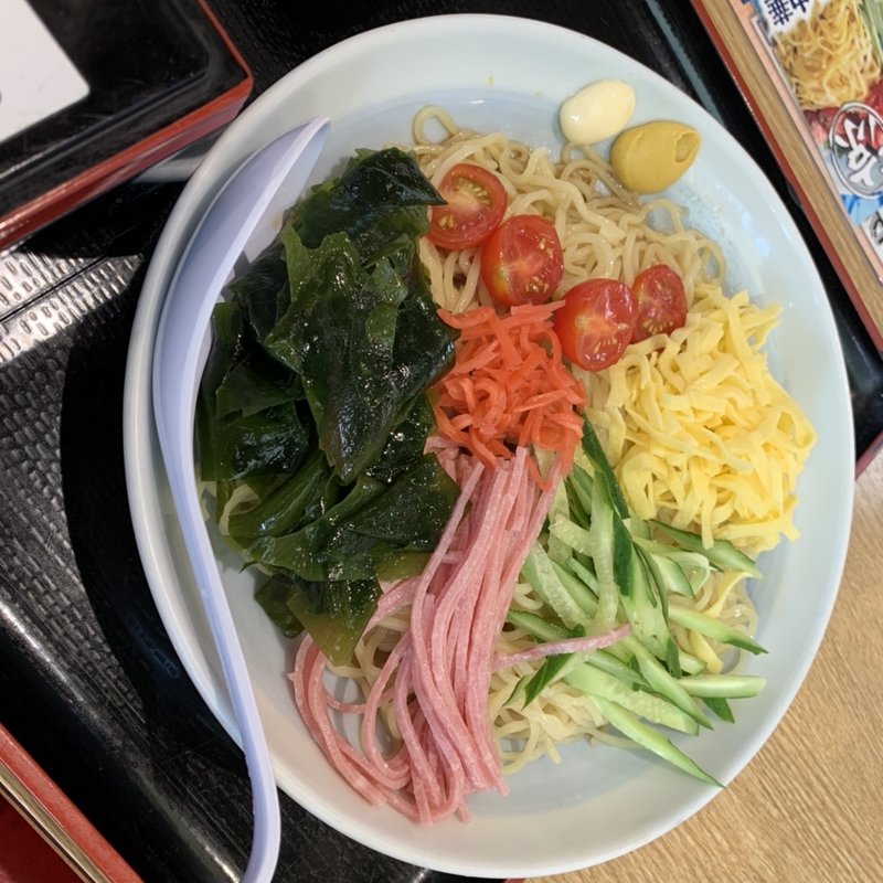 昭和の冷やし中華(山田うどん食堂 松戸高塚店)