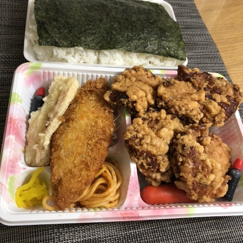 のりから弁当(ご飯大)(からあげ屋まえ弁)