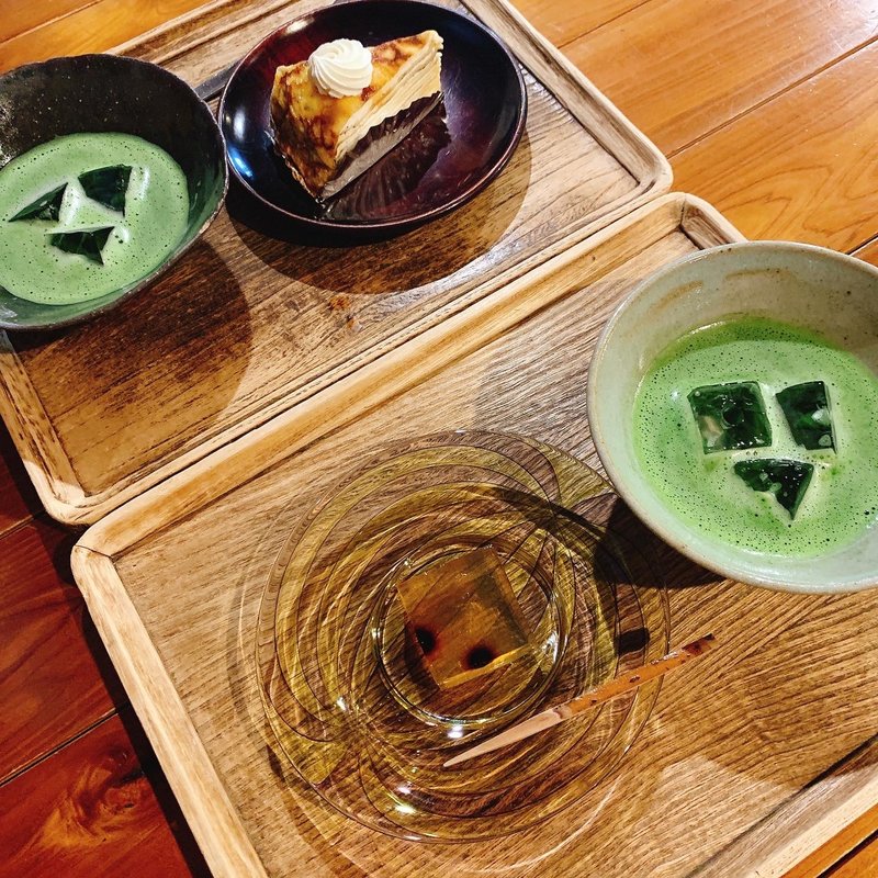 冷抹茶セット(楽風)