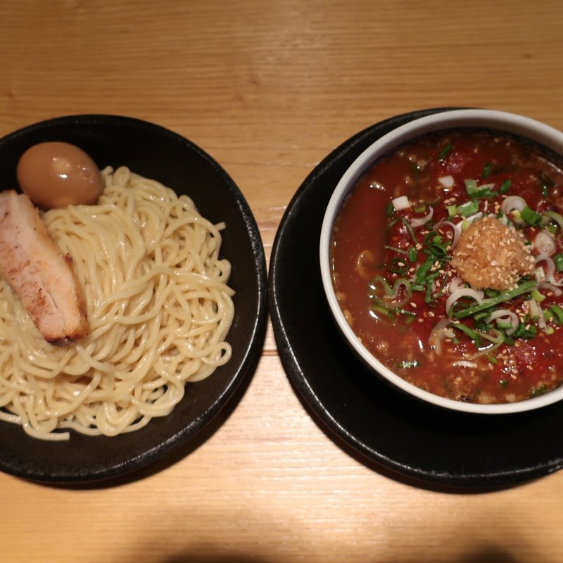 馬辛つけめん味玉入(らー麺つけ麺おぐり)