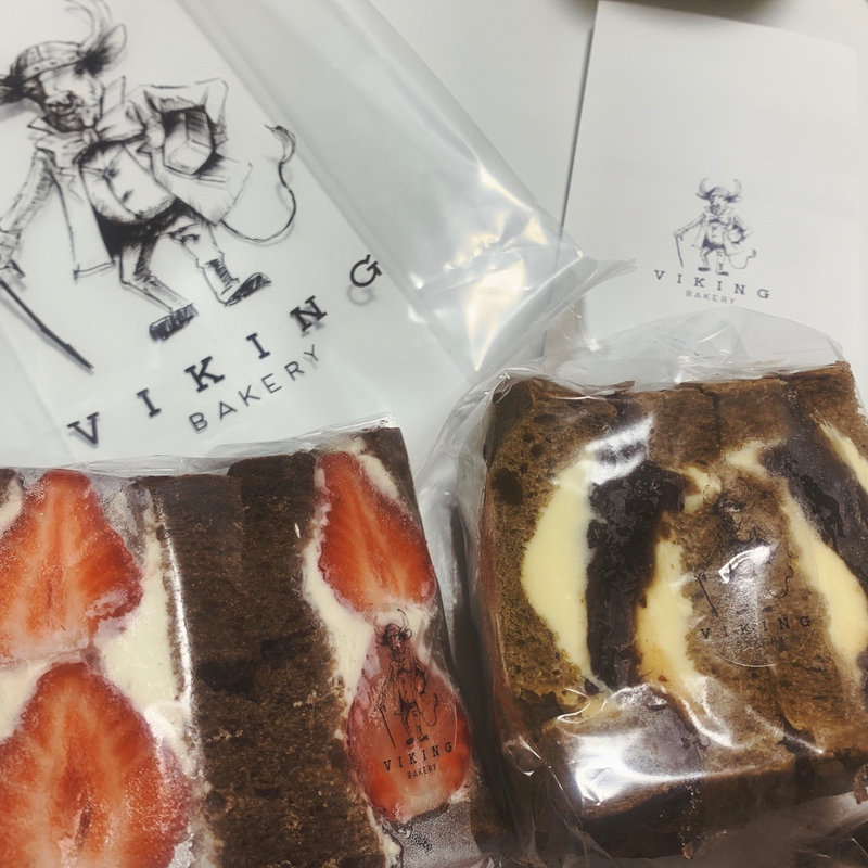 あまおうとマスカルポーネサンド/ほうじ茶のあんバターサンド(VIKING BAKERY 0)