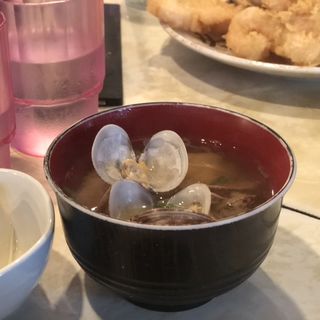 あさりの味噌汁(天ぷら 大吉 堺本店)