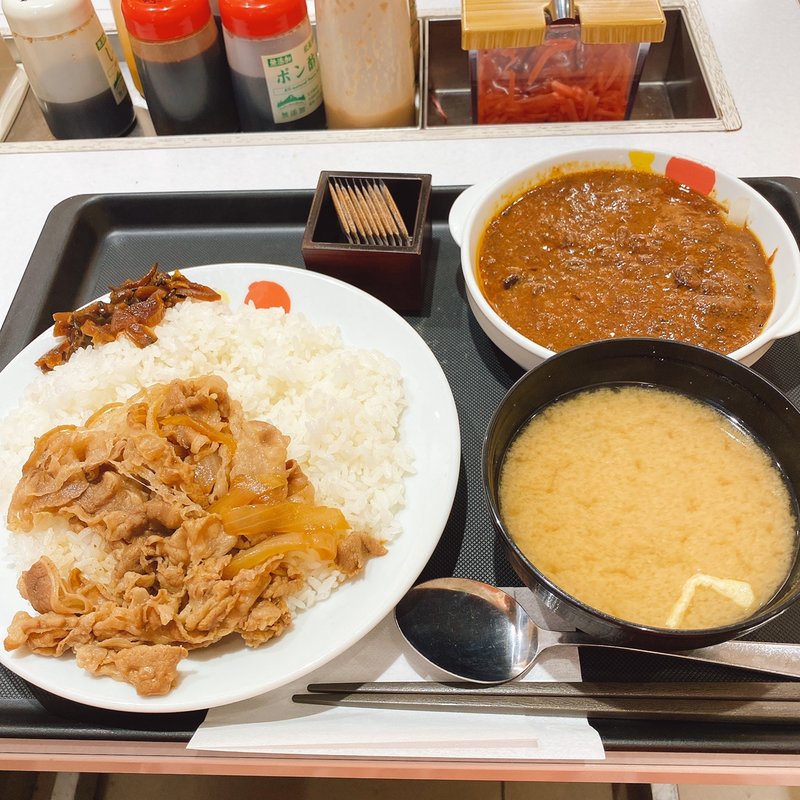 創業時のカレー牛(松屋 府中店)
