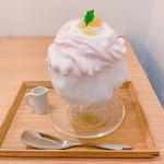 白桃エスプーマかき氷(茶寮 和香菜)