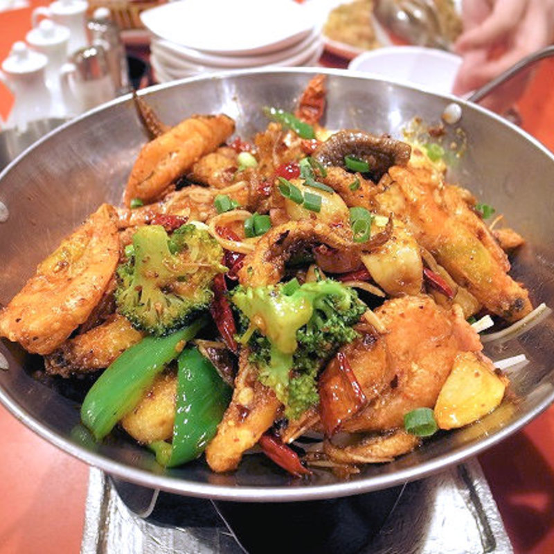 海鮮の麻辣味鍋（麻辣海鮮鍋）(永利 池袋本店)