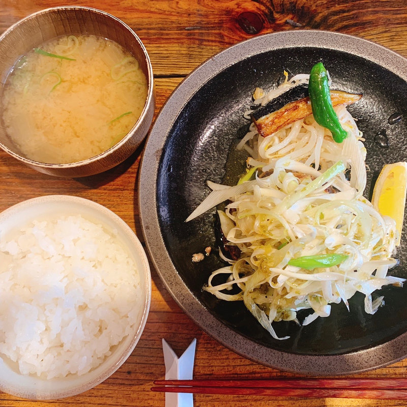 ねぎ塩レモンハンバーグ(山本のハンバーグ 六本松店)
