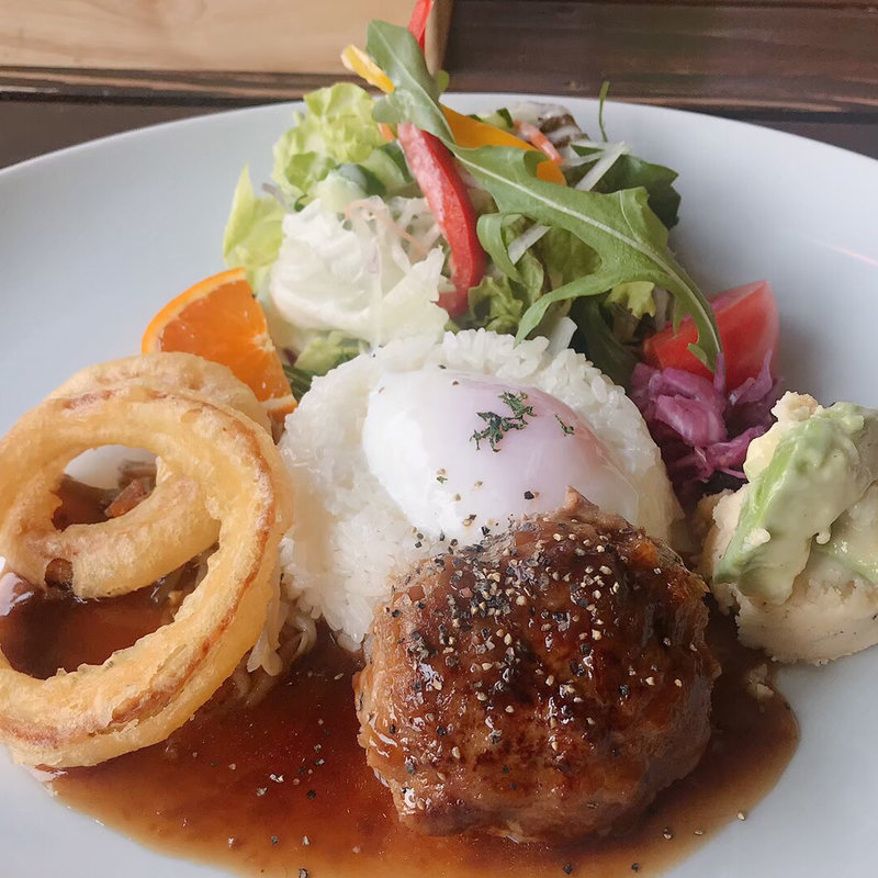 SUNSETオリジナルロコモコ ランチ（スープ付） (Beach Cafe SUNSET(サンセット))