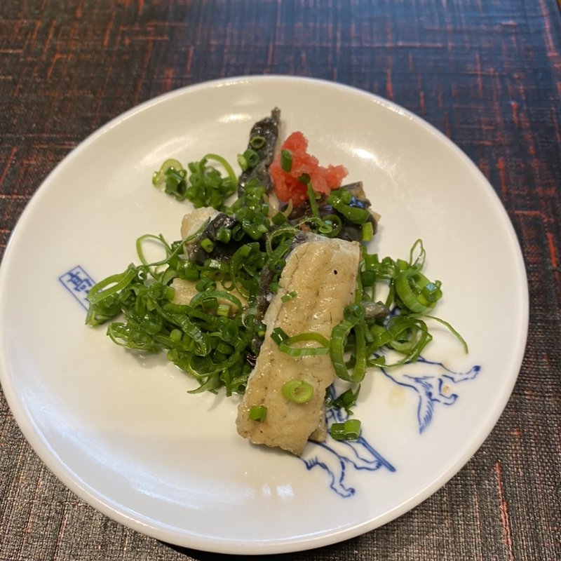 鰻のたたき(京都　鰻　まえはら　虎ノ門ヒルズ店)