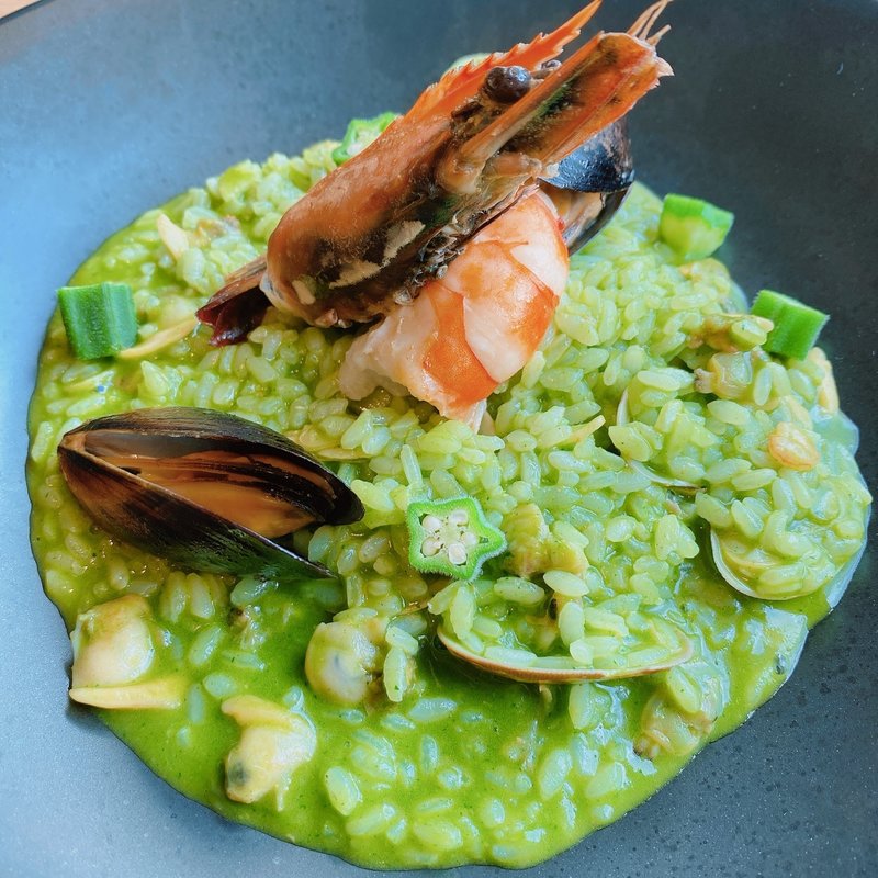 魚介と神戸野菜と神戸米リゾット(神戸イタリアン＆ワイン クレイド)