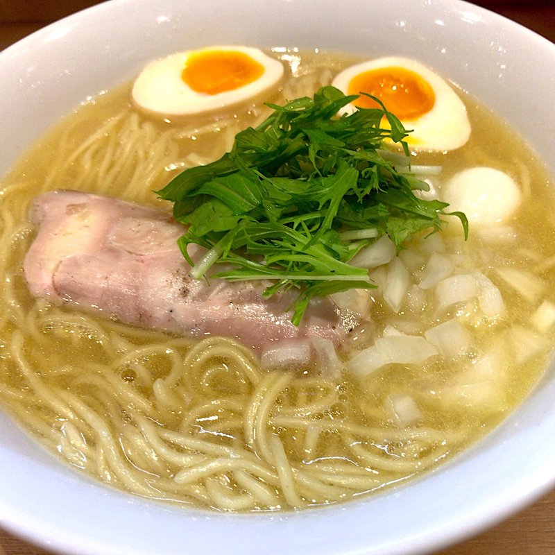 味玉鶏白湯そば(大)(はぐれ雲)