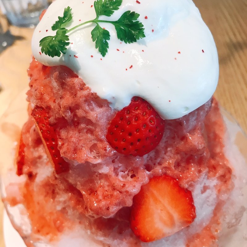 果き氷(桃)(ラ テラス あやめ池店 （La Terrasse）)