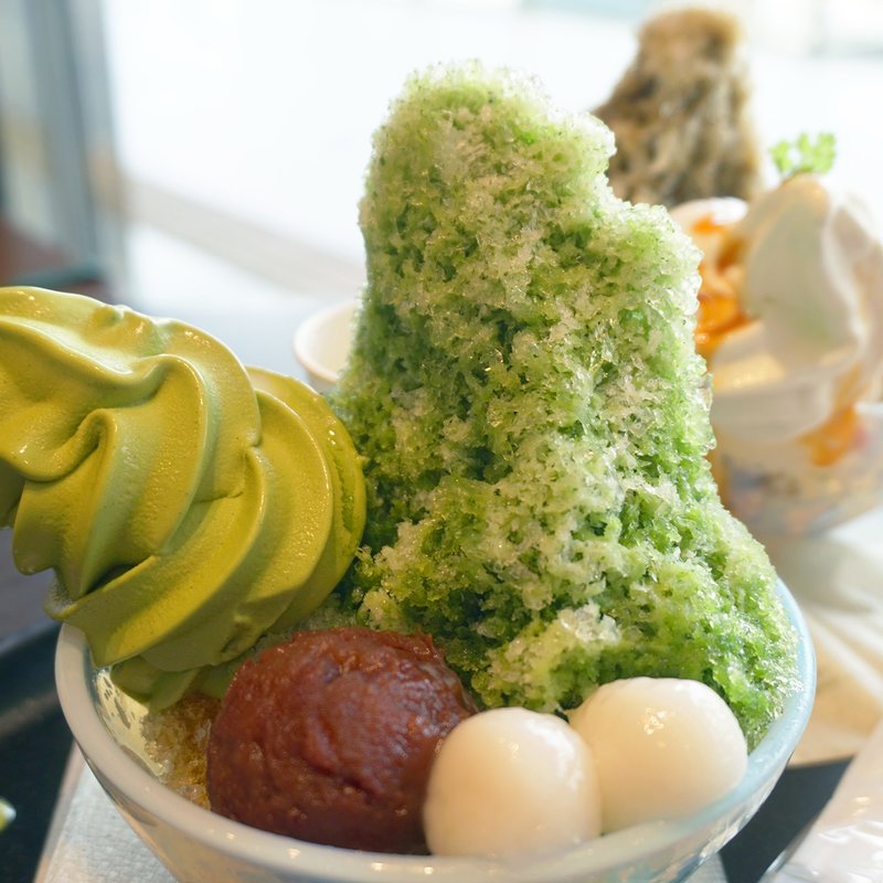 かき氷 宇治抹茶(丸の内 CAFE会 博多マルイ店)