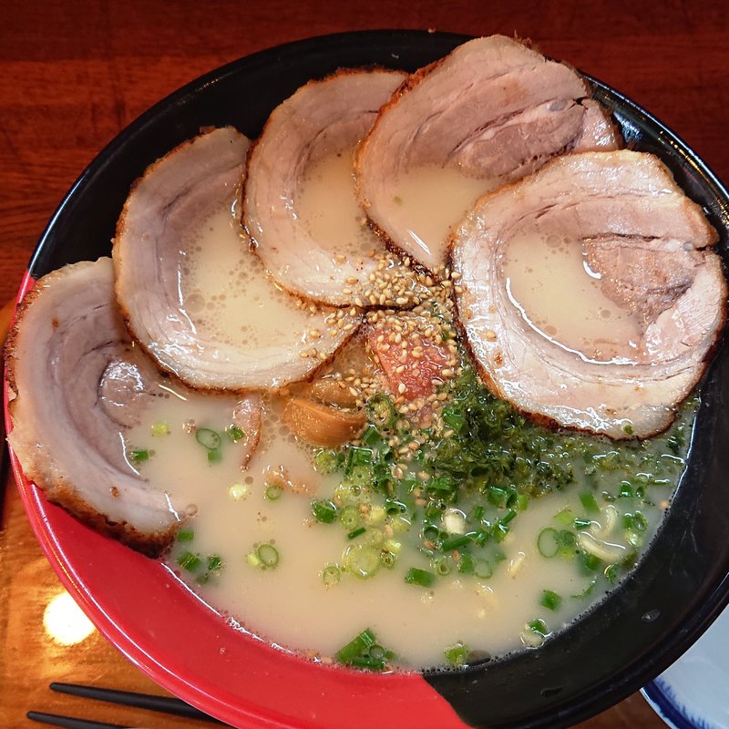 炙りバラとろチャーシューらーめん(長崎らーめん西海製麺所 八王子みなみ野店)