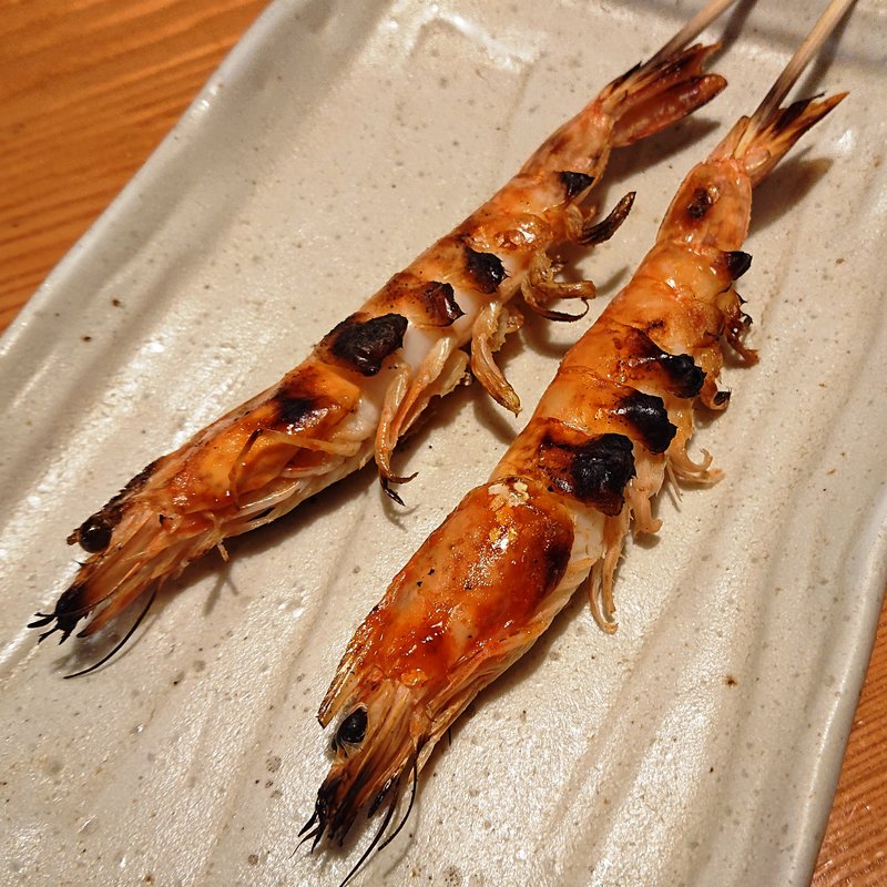 白姫えび串焼き(鳥貴族 京急川崎2号店)