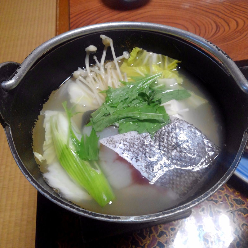 男鹿のしょっつる真鱈鍋(男鹿萬盛閣 )