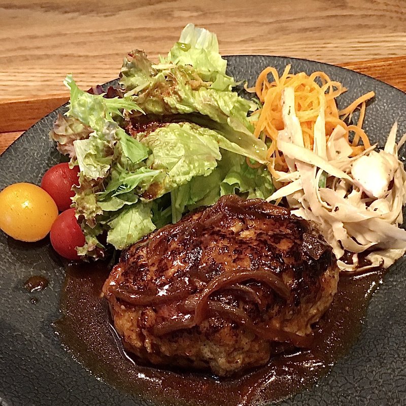 国産豚100% ルボ飯オリジナルハンバーグ  定食(ルボ飯)