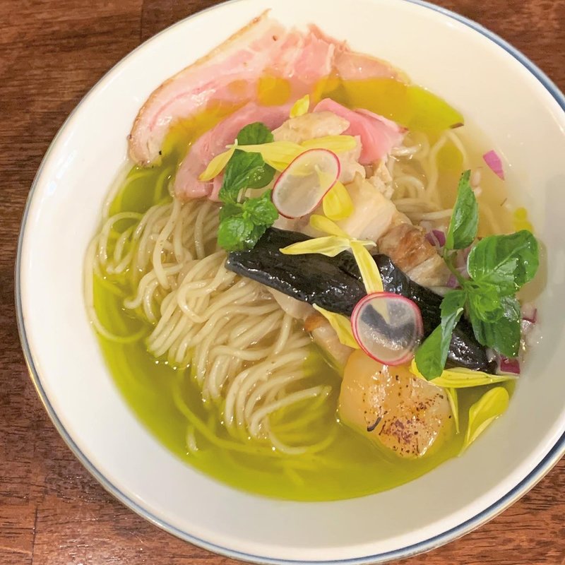 限定　冷やし帆立らーめん(海老丸らーめん)