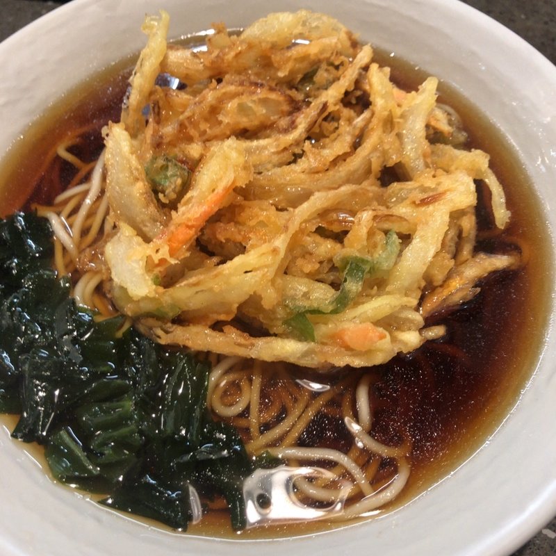かき揚げ蕎麦(後楽そば 五反田店)