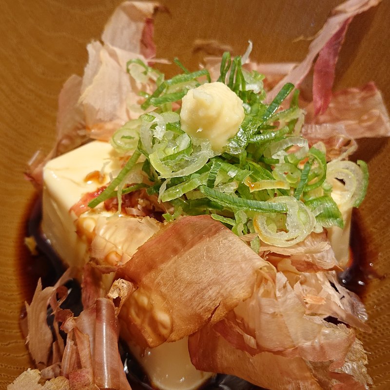 国産大豆の冷奴(鳥貴族 京急川崎2号店)