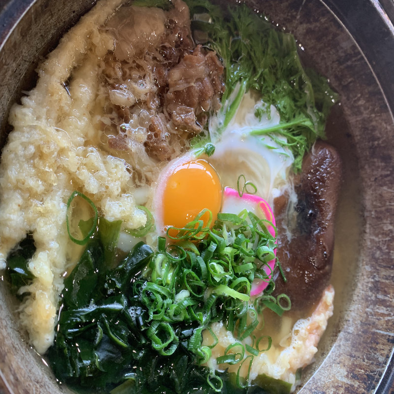 鍋焼きうどん(岩屋うどん)