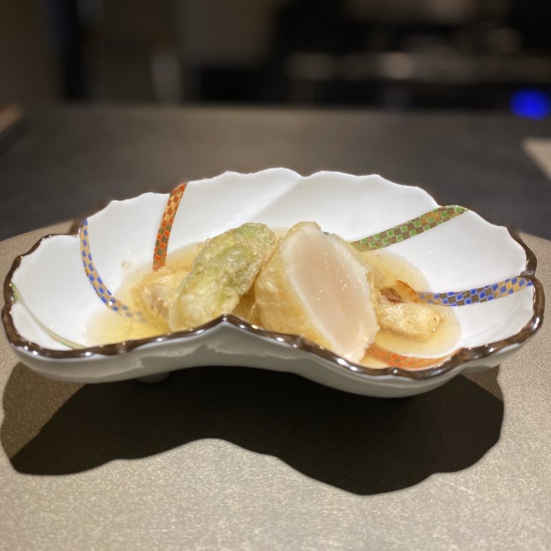 揚 白アスパラ 天然帆立(ことわりをはかるみせ ばんどう)