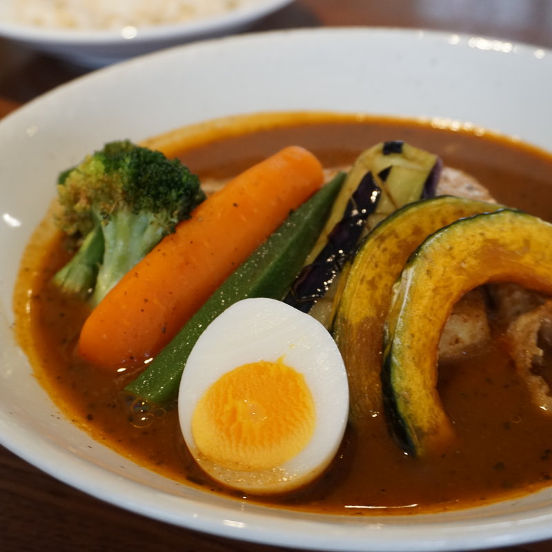 知床鶏野菜スープカレー北海道産(札幌らっきょ)