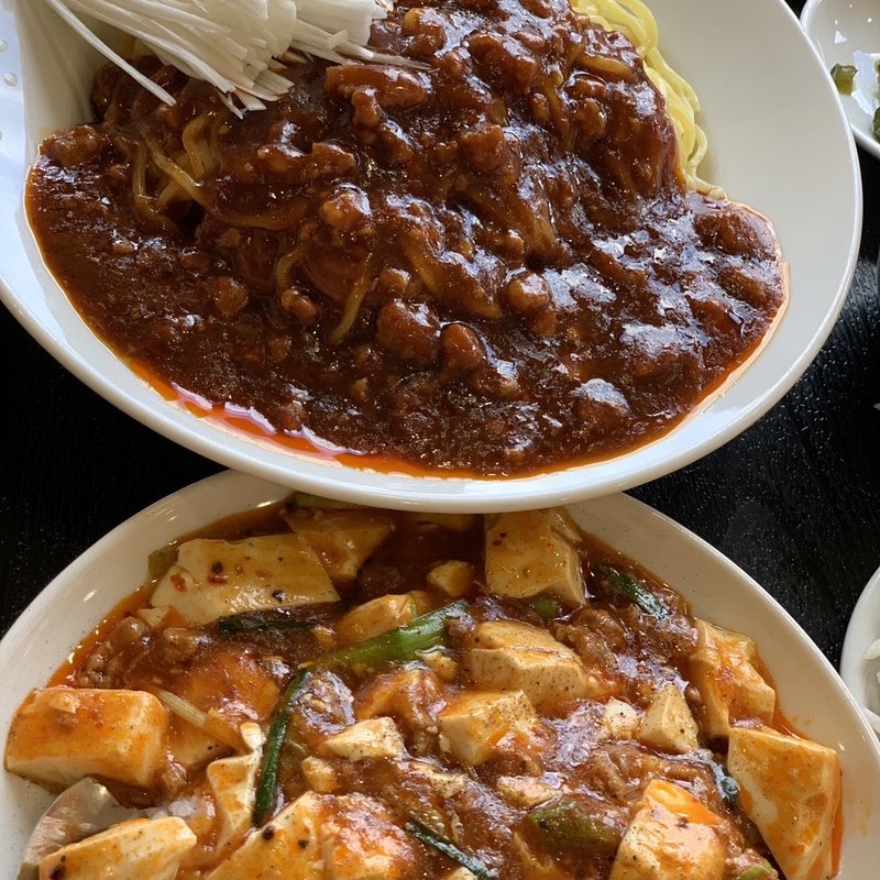 ジャージャー麺麻婆丼セット(福香亭白石支店 （フクカテイ）)