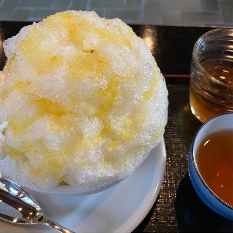 かき氷　マイヤーレモン(両口屋是清 八事店)