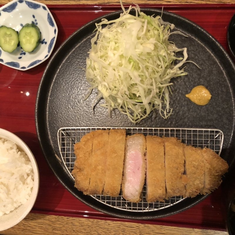 特上ロース定食　140g(炭火焼とんかつ 大蔵)