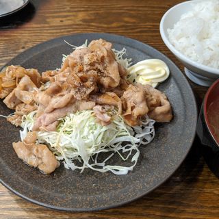 生姜焼き定食(大衆ホルモン肉力屋 蒲田東口店)