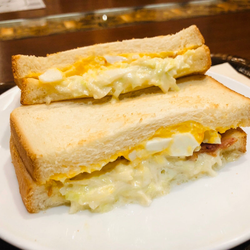 コールスローたまごサラダサンド(上島珈琲店 天神地下街店)
