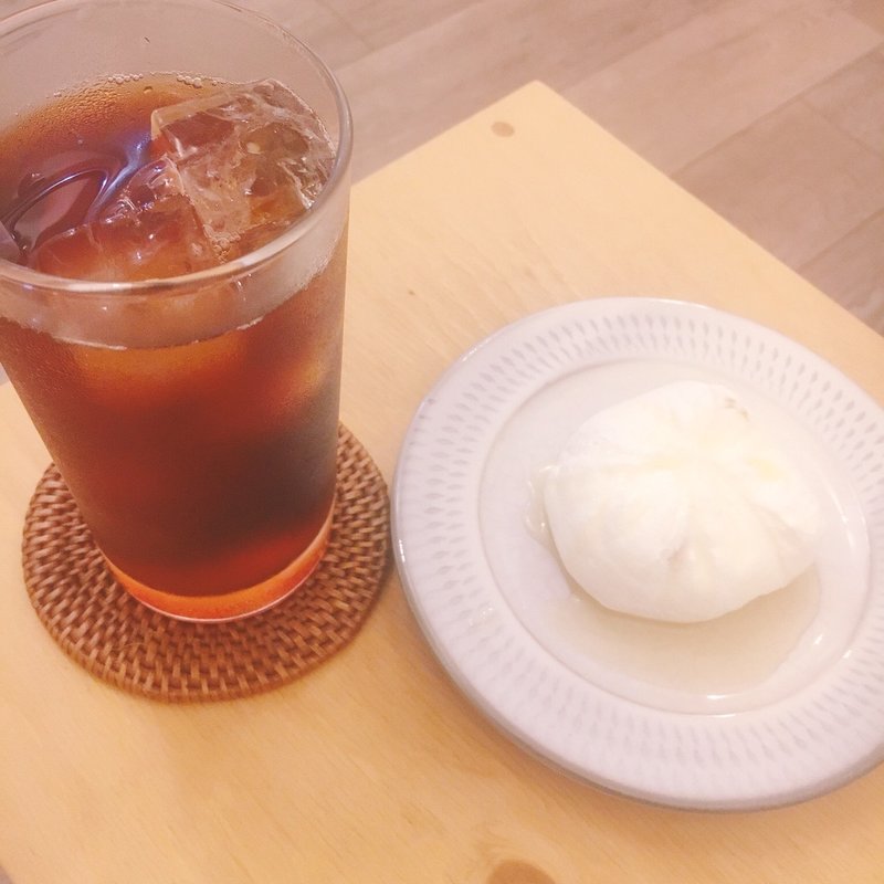 桃のブランマンシェ(小さな焙煎所　花待ち雨珈琲)