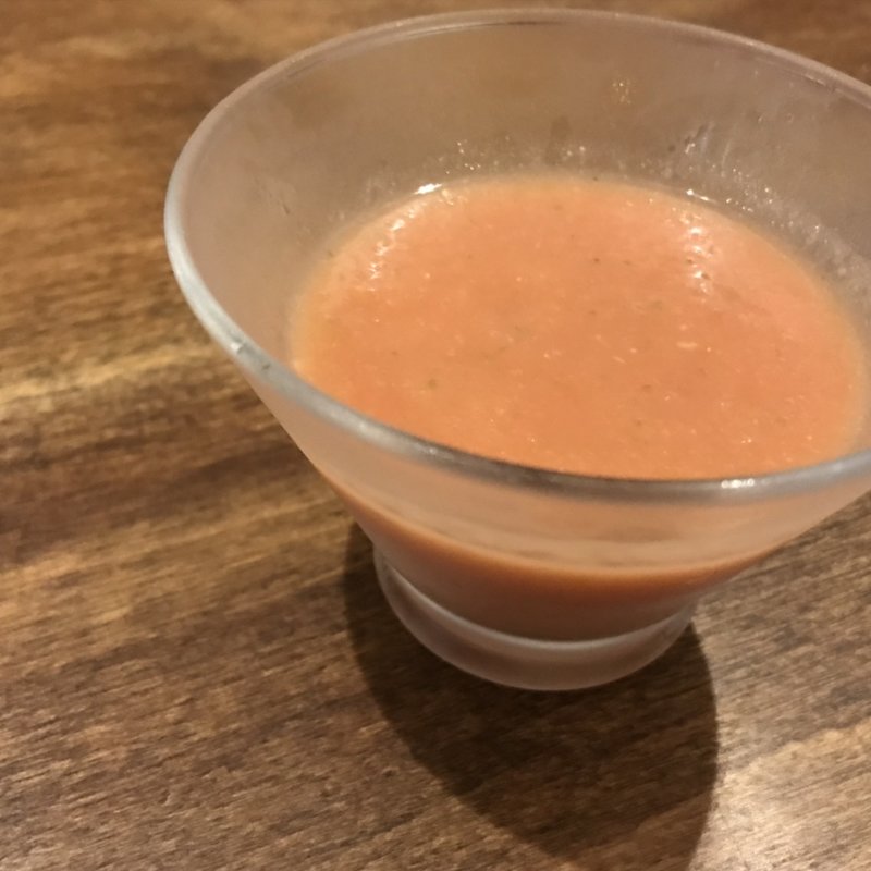 ガスパチョ　ランチコースのスープ　夏(ピッコロモンド・ヤマダ （Piccollo Mondo Yamada）)