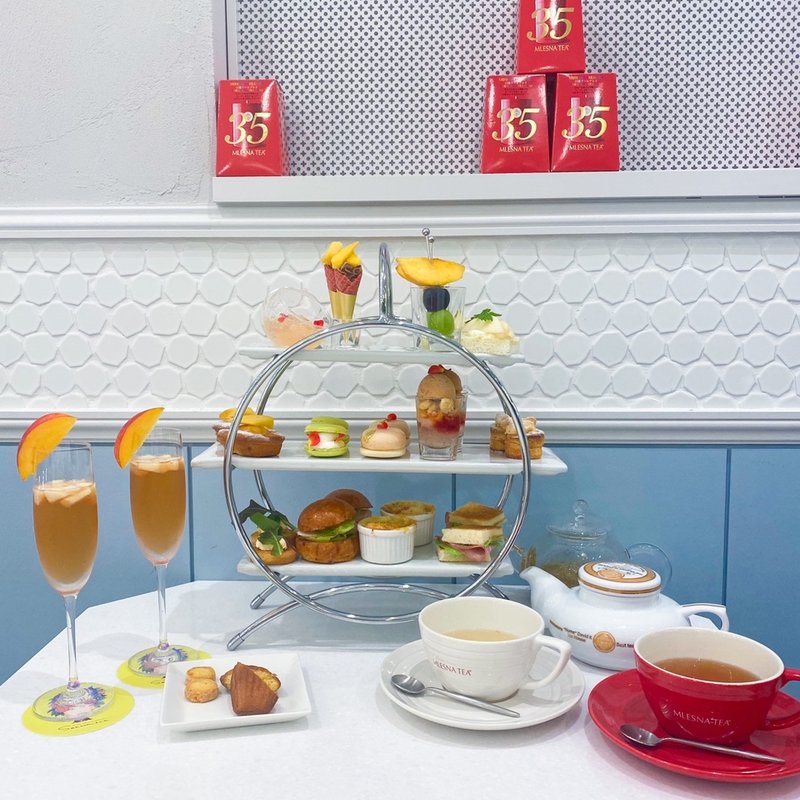 アフタヌーンティーセット　ペッシュスパークリング付き(FRUITS PARLOR+BAKERY Season & Co. )