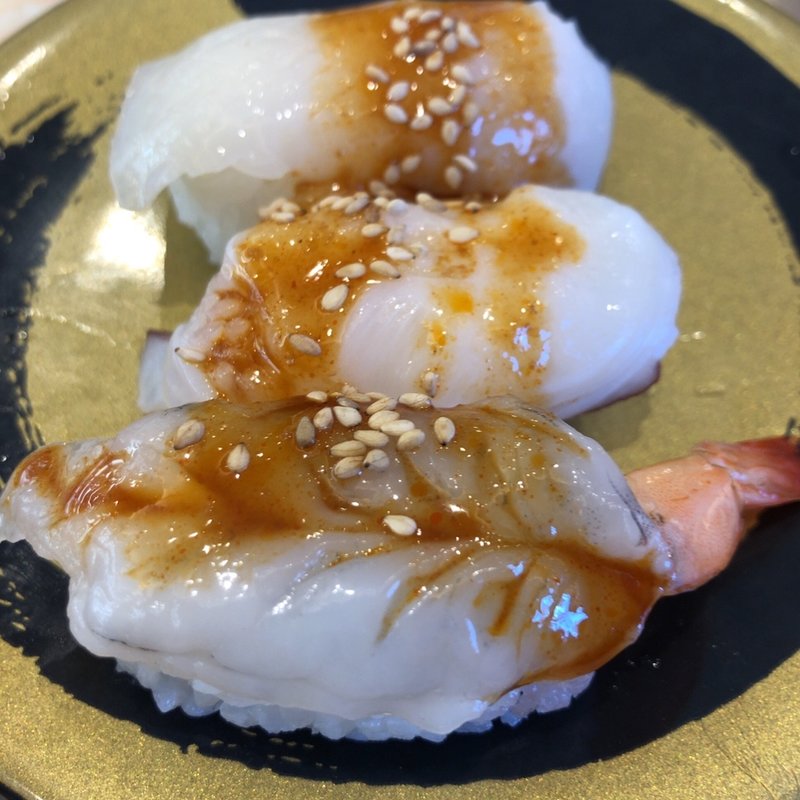 ピリ辛三貫盛り(はま寿司 秋田広面店 )