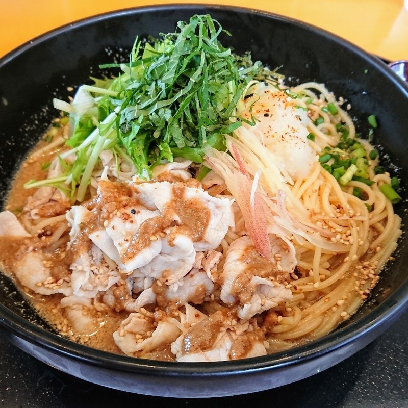 豚しゃぶとたっぷり香味野菜の冷製和風おろし(洋麺屋五右衛門 港北店)