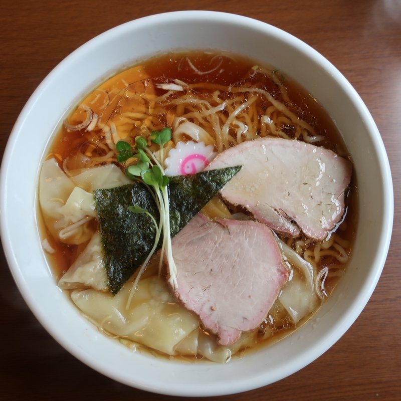 ワンタンめん(白河中華そば 孫市)