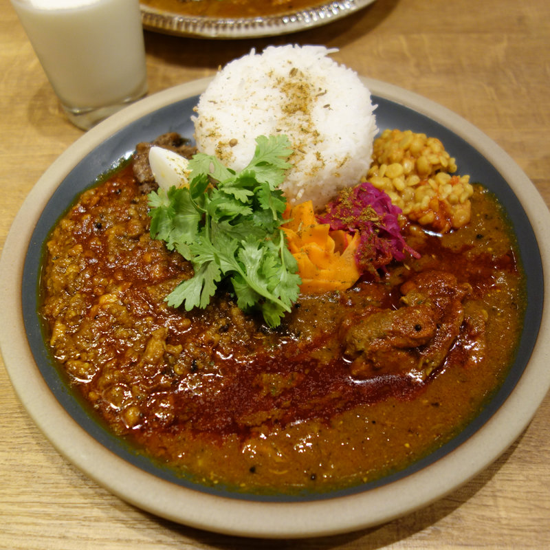 ダブルチョイスカレー(クジャクカリー)