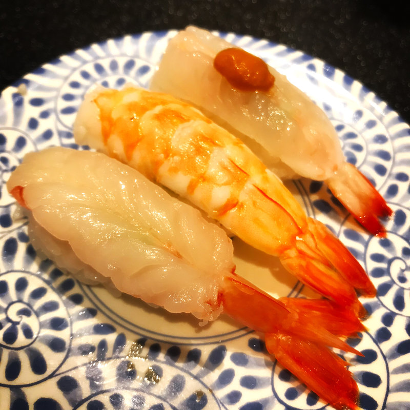 海老3種盛り(ぎょしん 自由が丘店)