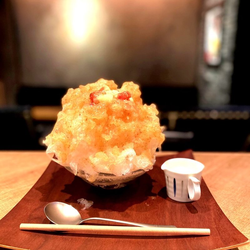 いちじくのかき氷(かき氷のお店 ささ屋)