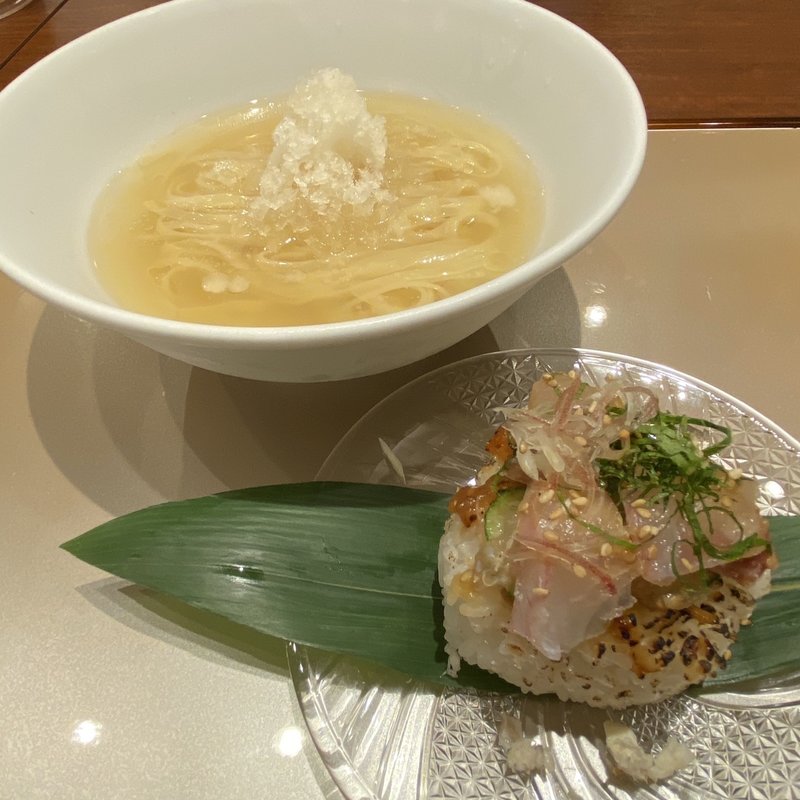 プレミアム新麦と鯛の冷汁(麺 紡木)